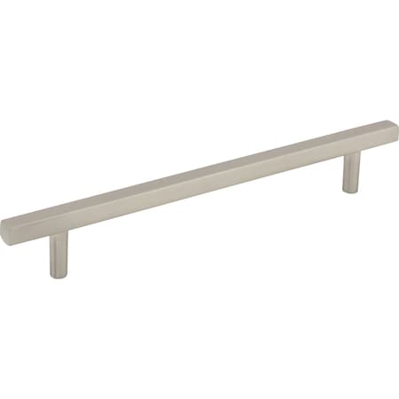 Jeffrey Alexander 160 mm Center-to-Center Satin Nickel Square Dominique Cabinet Bar Pull 845-160SN